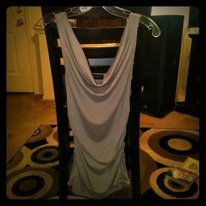 Classy Gray Swoop Top